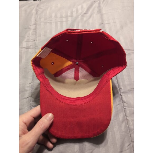 Galaxy Inc Red Yellow Scotland Embroidered Rampant Lion Hat 100% Cotton - Picture 4 of 7